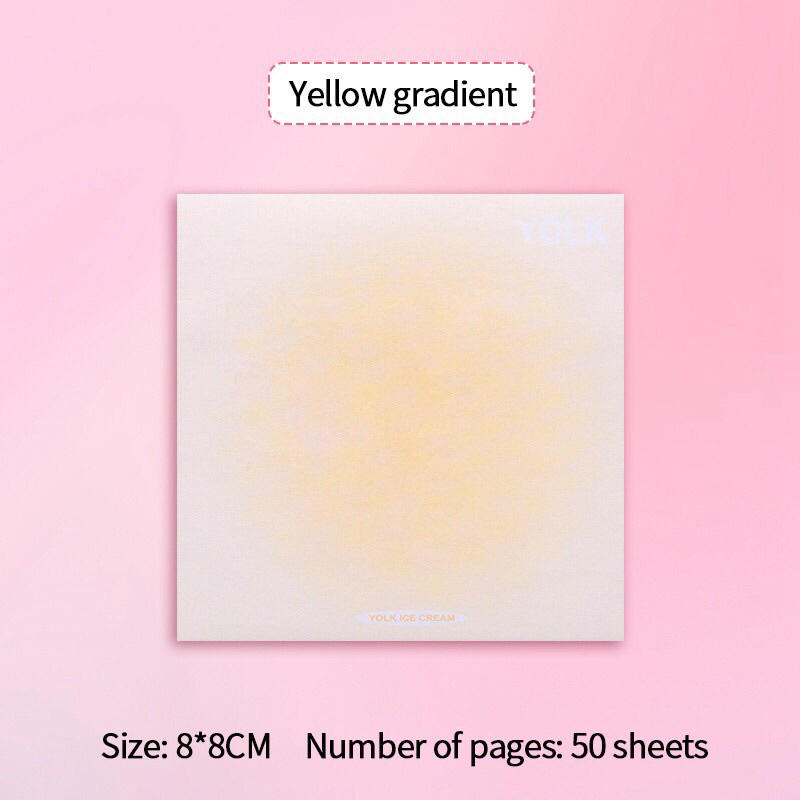 Giấy ghi chú tự dính màu Gradient hình vuông