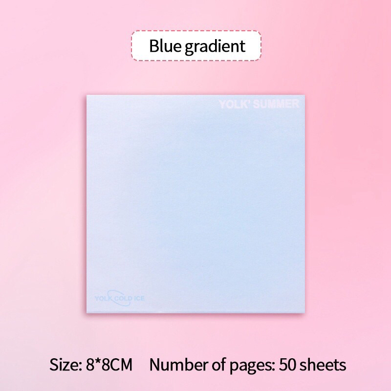 Giấy ghi chú tự dính màu Gradient hình vuông