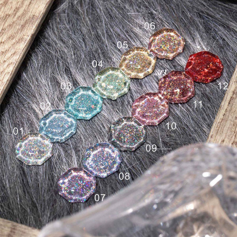 Sơn gel nhũ flash 12 màu-Sơn nhũ Galaxy CoCo Paris MH siêu sáng