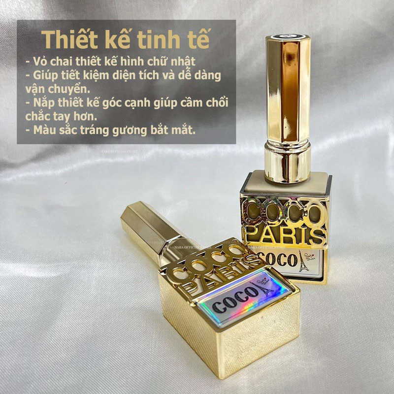 Sơn gel nhũ flash 12 màu-Sơn nhũ Galaxy CoCo Paris MH siêu sáng