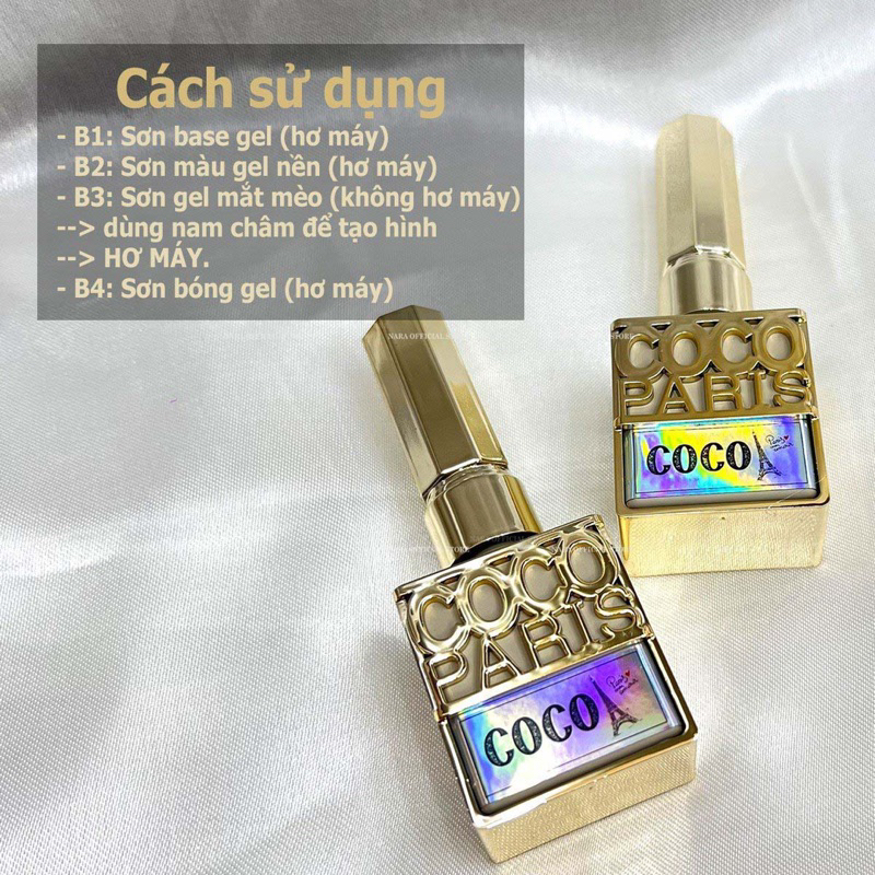 Sơn gel nhũ flash 12 màu-Sơn nhũ Galaxy CoCo Paris MH siêu sáng