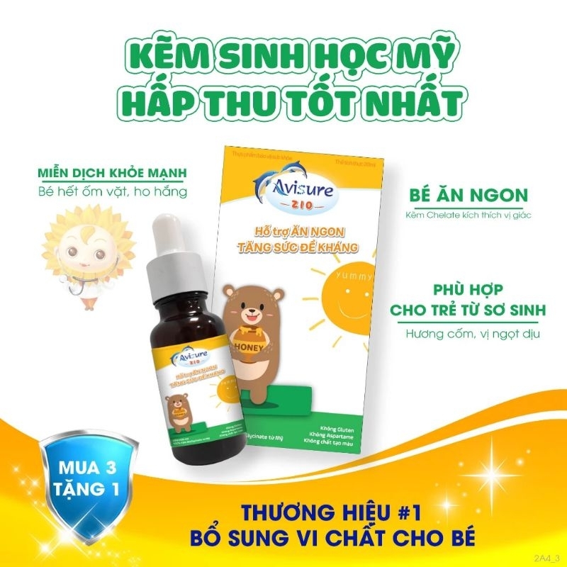 Kẽm ZIO : giúp bé ăn ngon, tăng sức đề kháng