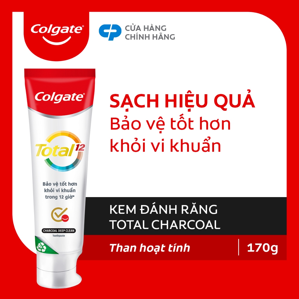 Kem đánh răng Colgate Total giảm chảy máu nướu, bảo vệ toàn diện 12 giờ 170g