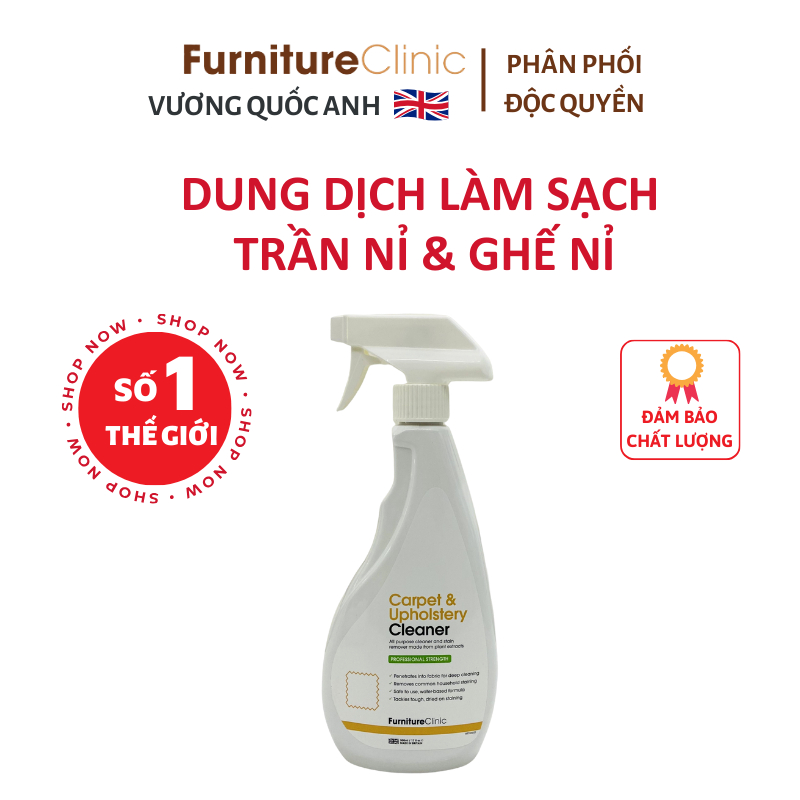 Dung dịch chuyên Vệ sinh trần nỉ ô tô - Nhập khẩu Anh Quốc - Carpet Cleaner