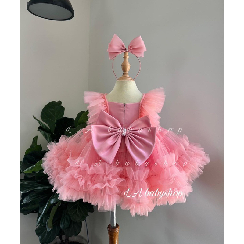 Váy công chúa bèo cánh tiên cho bé gái