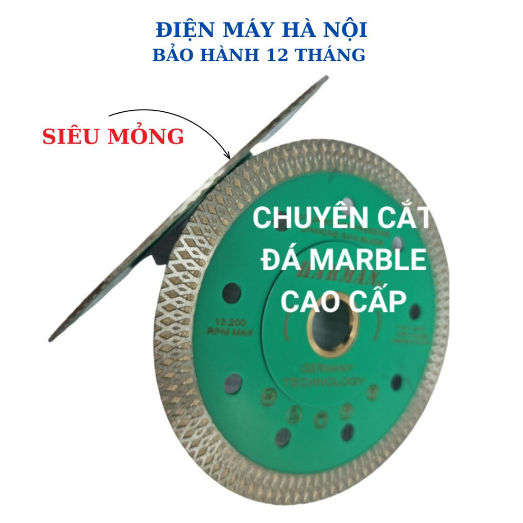 Đá Cắt Đa Năng Giá Rẻ 110mm Đĩa Cắt Gạch Marble Granite Đá Hoa Cương Bê Tông Sịn Hơn Makita Lưỡi Cắt Gạch 105