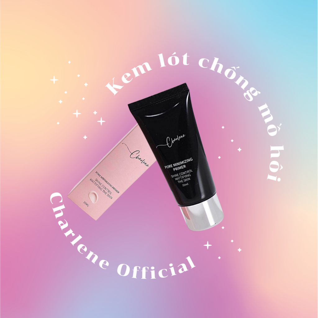 Kem Lót Trang Điểm Chống Mồ Hôi Chống Nước Charlene - Pore Minimizing Primer - Shine Control Mattifying Make Up - 35ml N