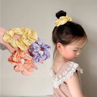 Sẵn Hỏa Tốc 09 - Cột tóc Scrunchie lụa satin sang trọng, bồng bềnh nhiều màu sắc, Thun buộc tóc đáng yêu cho bạn gái