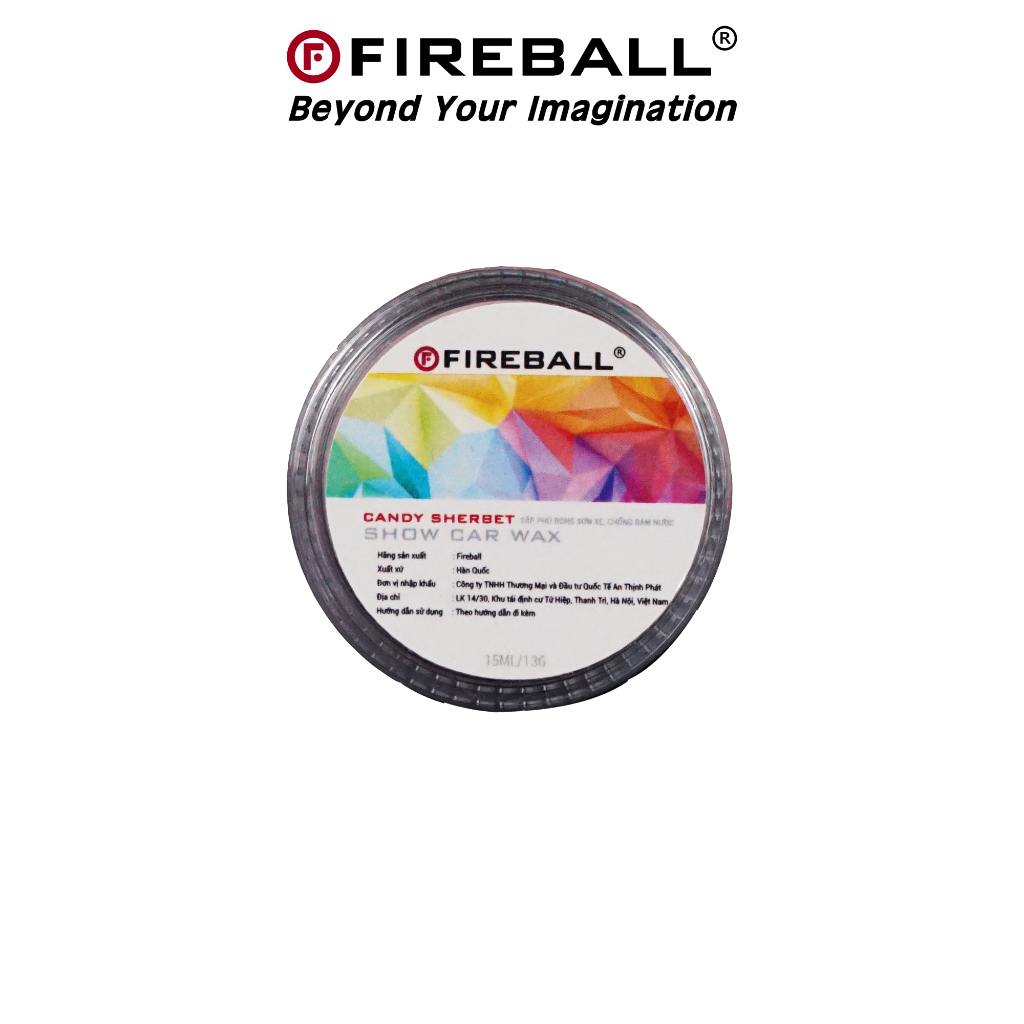 Fireball Candy Sherbet Wax Mini - Sáp Wax Phủ Bóng Cao Cấp Hàn Quốc - Bản Dùng Thử 15ml