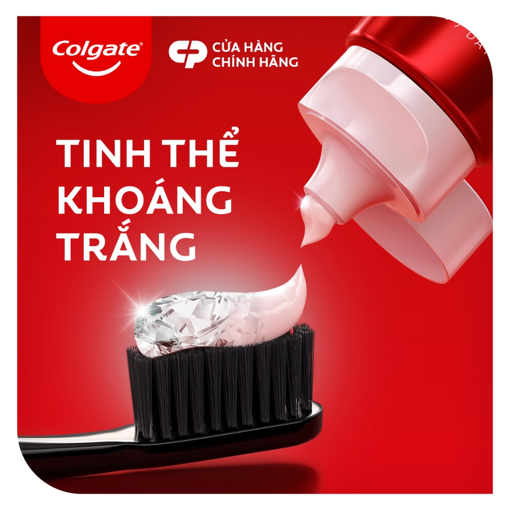 Kem Đánh Răng Colgate Optic White làm trắng sáng răng trong 7 ngày