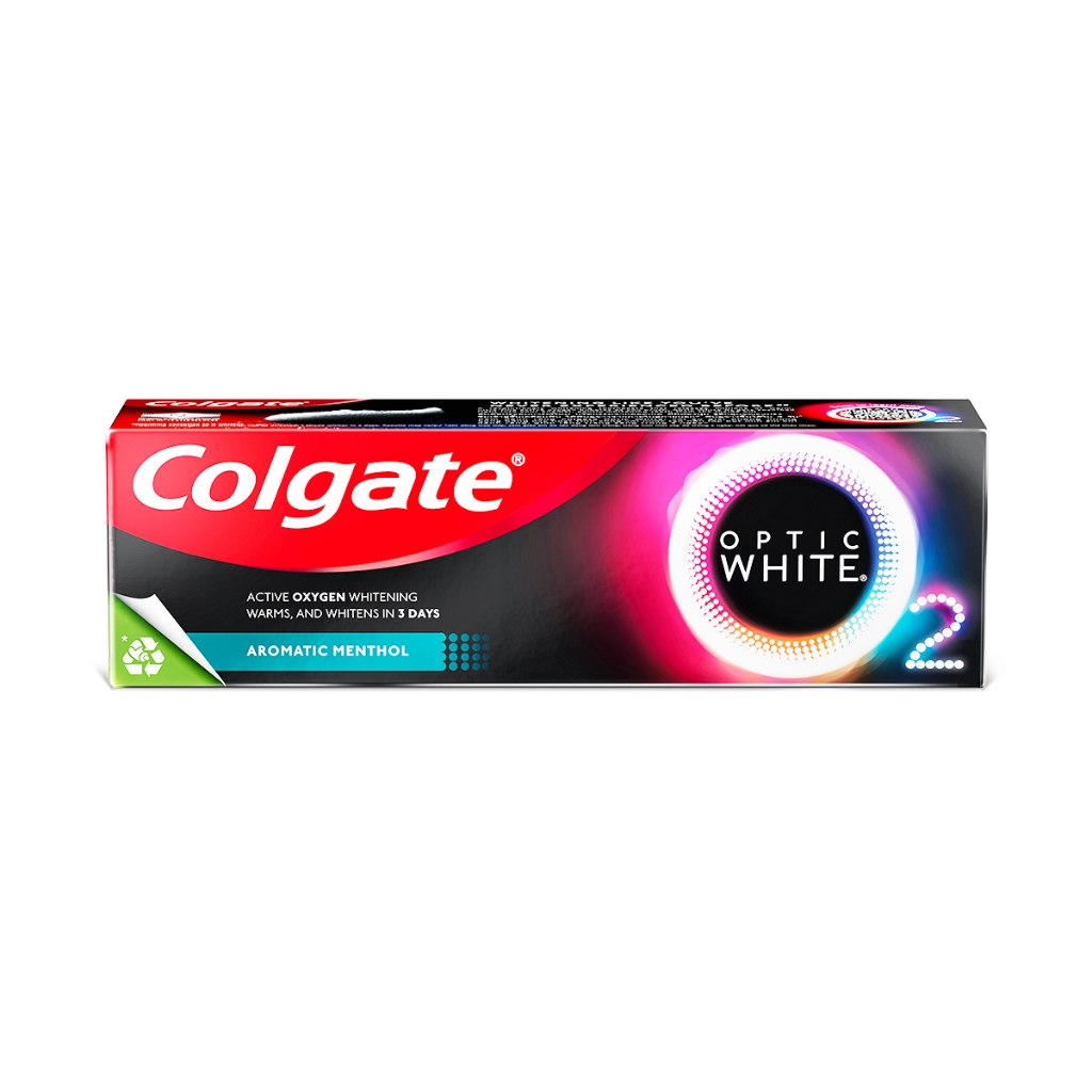 Kem Đánh Răng Colgate trắng răng TRONG 3 NGÀY Optic White O2 với Oxy Hoạt Tính 85g/ tuýp