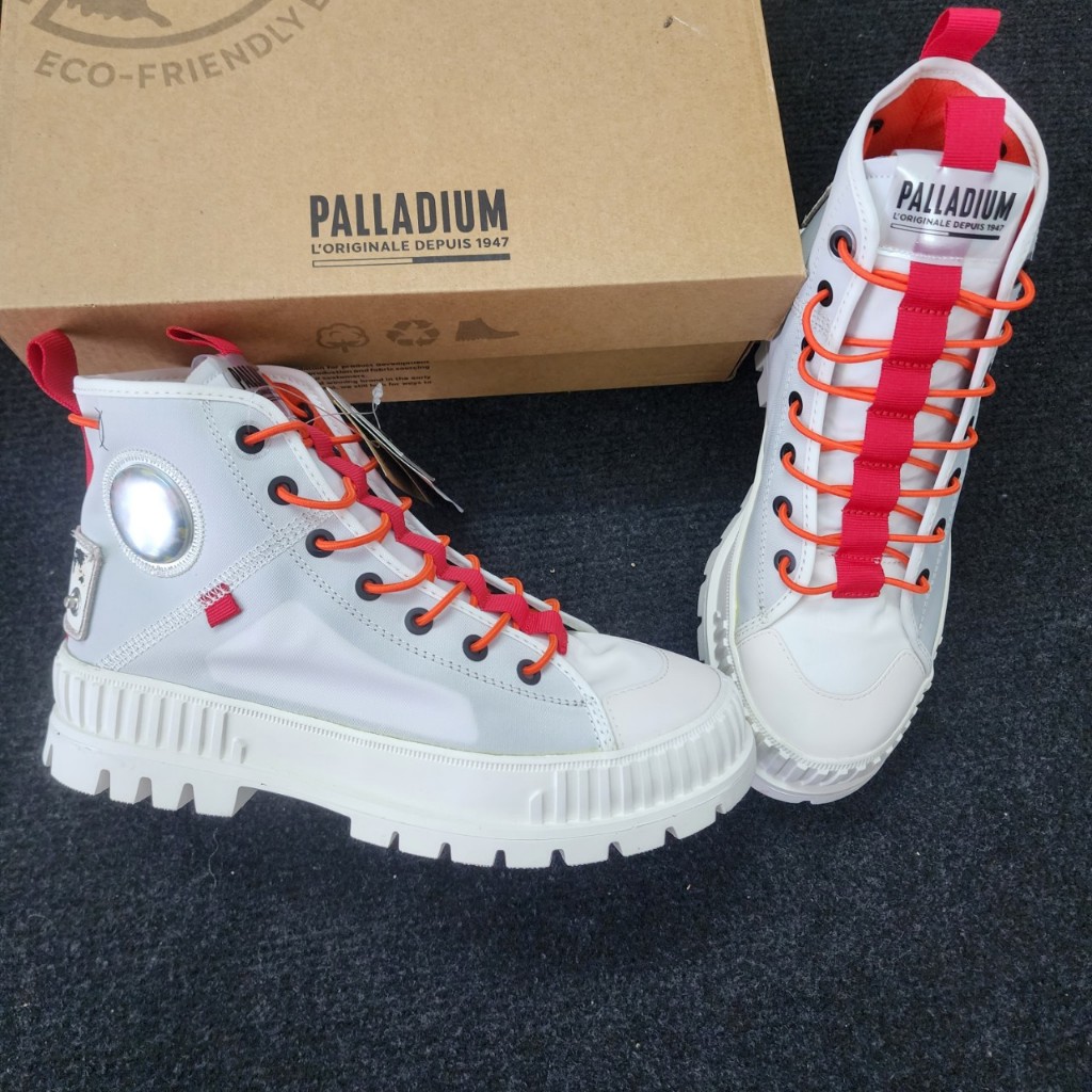 Giày Palladium cổ cao trắng chống bẩn mẫu mới nam nữ