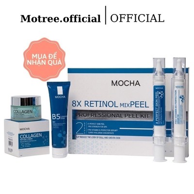 [MUA 1 ĐƯỢC 4 ] Bộ Sản Phẩm Peel Da Tại Nhà Mocha - Vừa Peel, Vừa Phục Hồi, Vừa Tái Tạo tặng quà