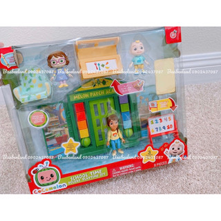 Bộ đồ chơi trường học cocomelon school time deluxe playtime set - baabeeland
