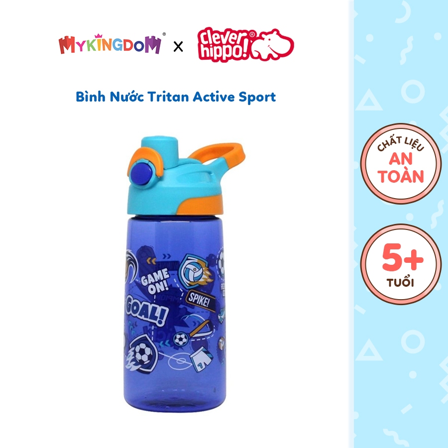 Bình Nước Tritan Active Sport CLEVER HIPPO WB02/BLUE