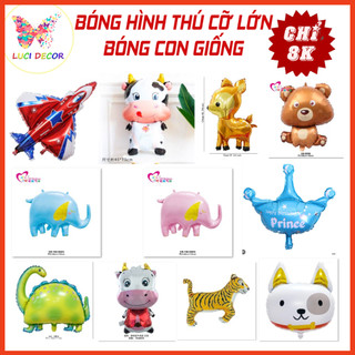 Sỉ bóng bay hình thú loại lớn, bóng bay con giống giá rẻ