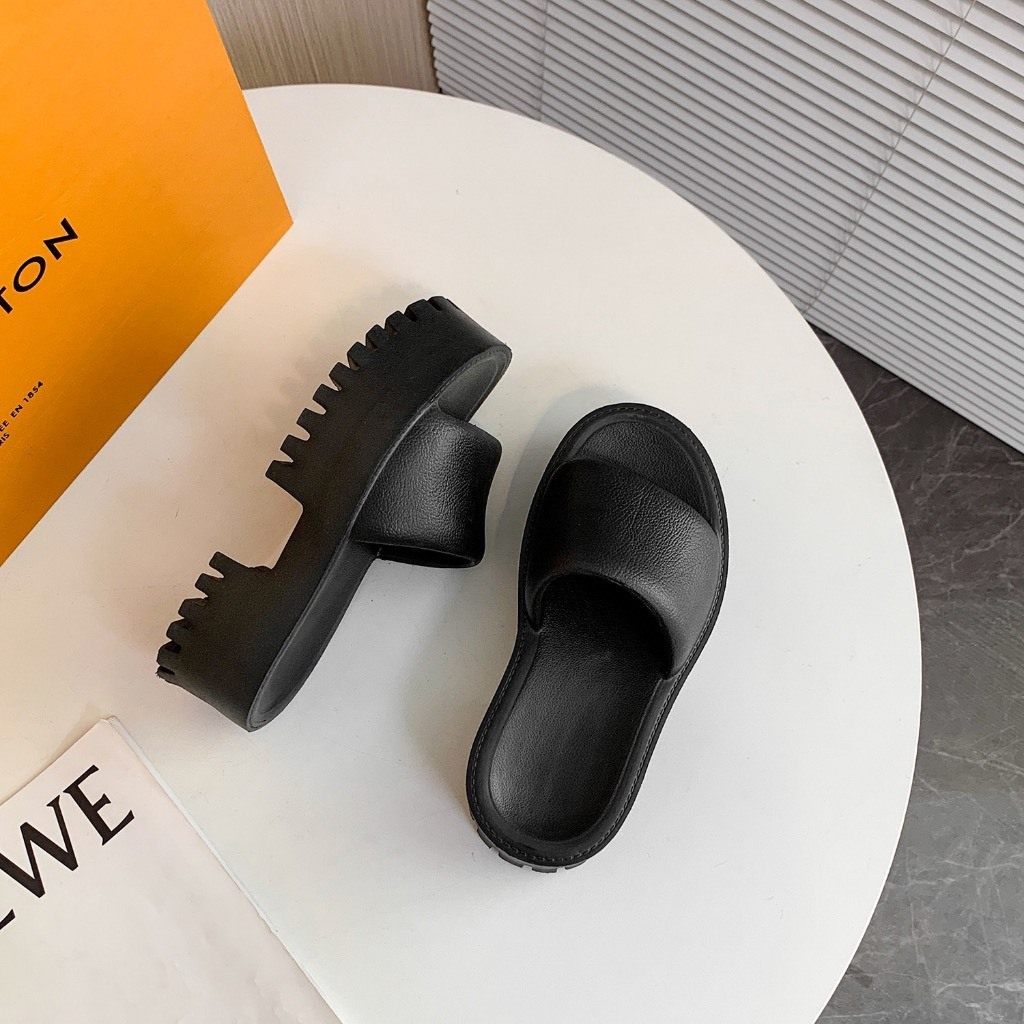 Dép nữ Gucci đế cao 5cm, sục GC nữ độn đế cao cấp bền bỉ đế cao 5cm siêu hot trend