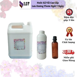 Nước Xả Vải Đậm Đặc Lưu Hương Thơm Lâu Làm Mềm Vải, Chống Khuẩn 99,9% Chai 1 Lit 500ml và Can 5 Lit