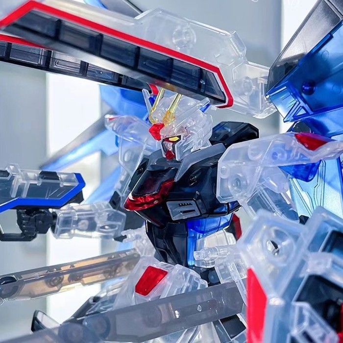 Mô hình khớp Gundam MG Freedom 2.0 Clear Color The Gundam Base Limited loại nhựa trong 1962 5-1