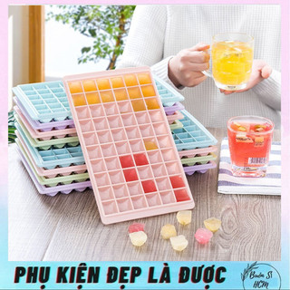 Khay làm đá, khay đá nhựa 96 ô nhiều màu, khay làm đá bi nhiều màu 96 ô tiện lợi