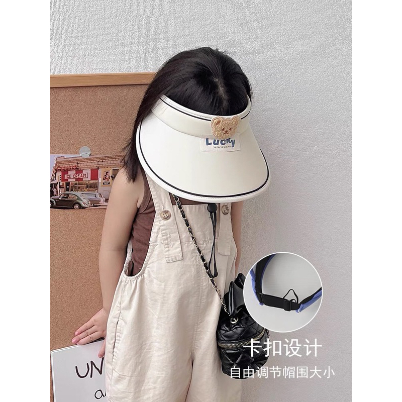 MŨ CHỐNG NẮNG LUCKY THÊU GẤU NÂU