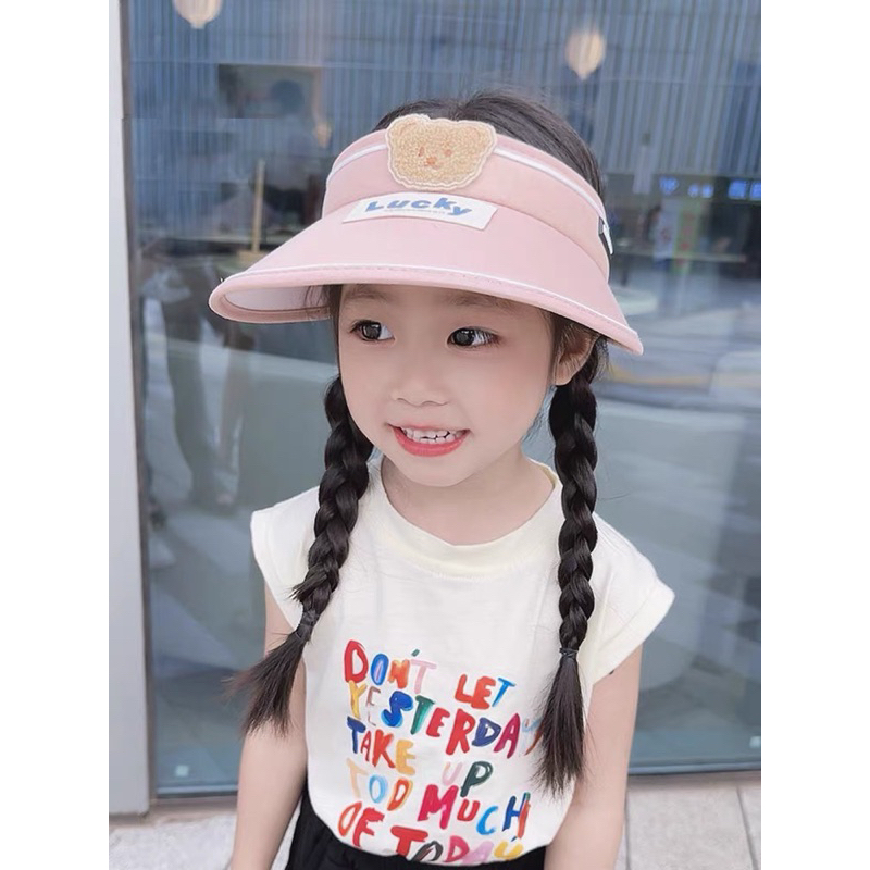 MŨ CHỐNG NẮNG LUCKY THÊU GẤU NÂU