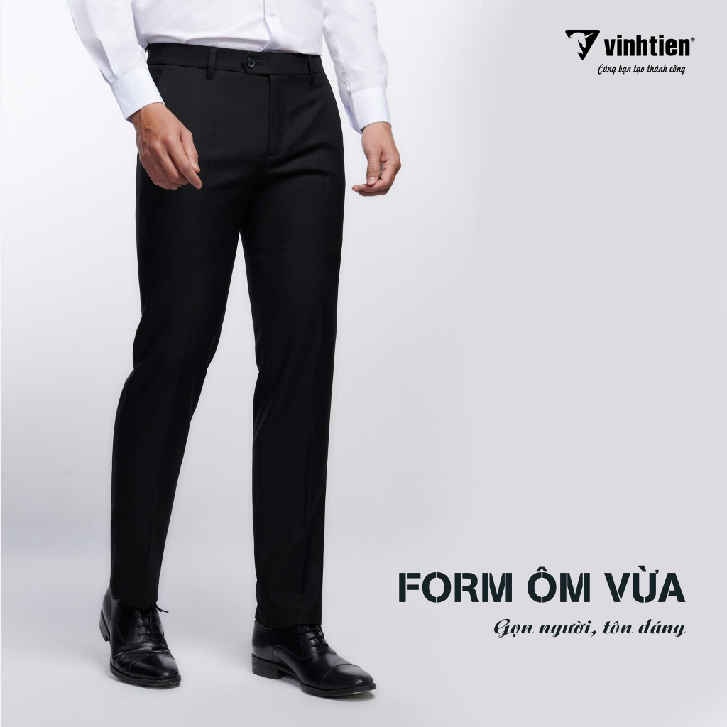 Quần Tây Dáng Trẻ Form Ôm 0ly Slimfit Vĩnh Tiến 482 - Mã 08