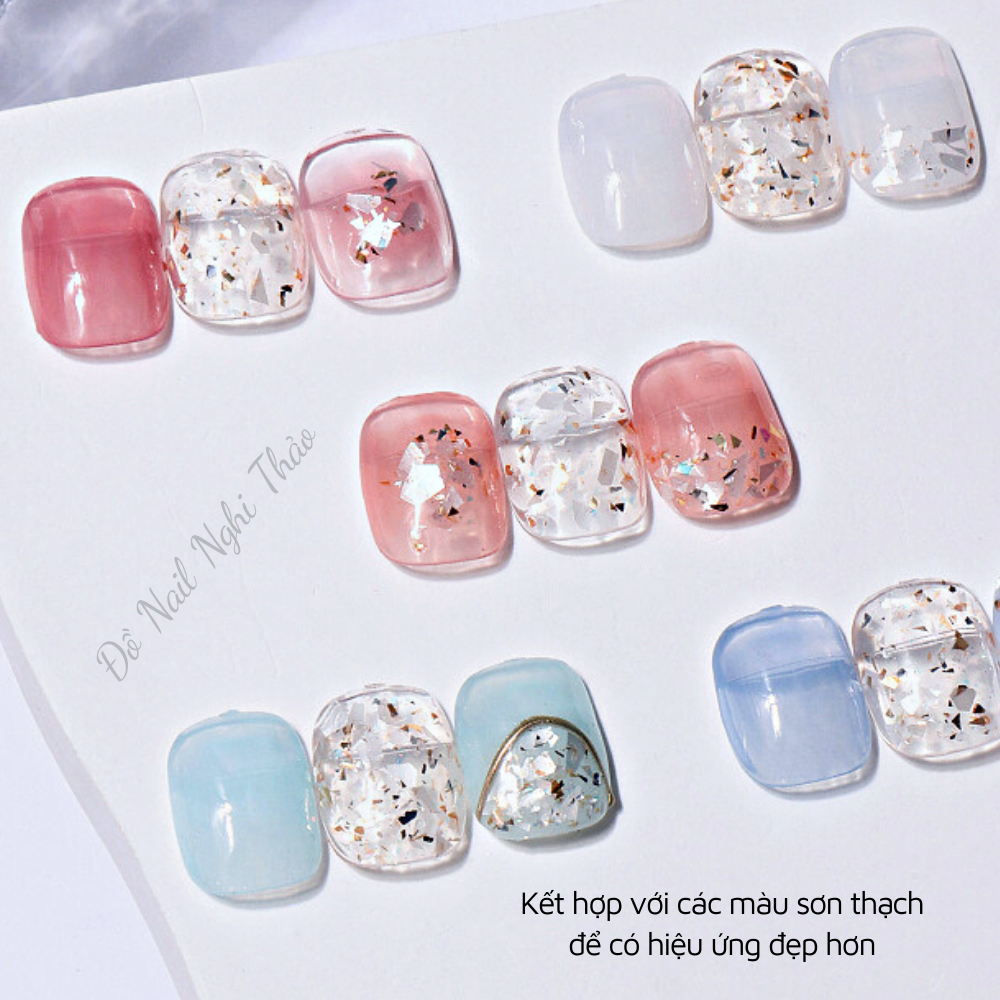 Gel nhũ ẩn xà cừ trang trí móng 8g NGHI THẢO