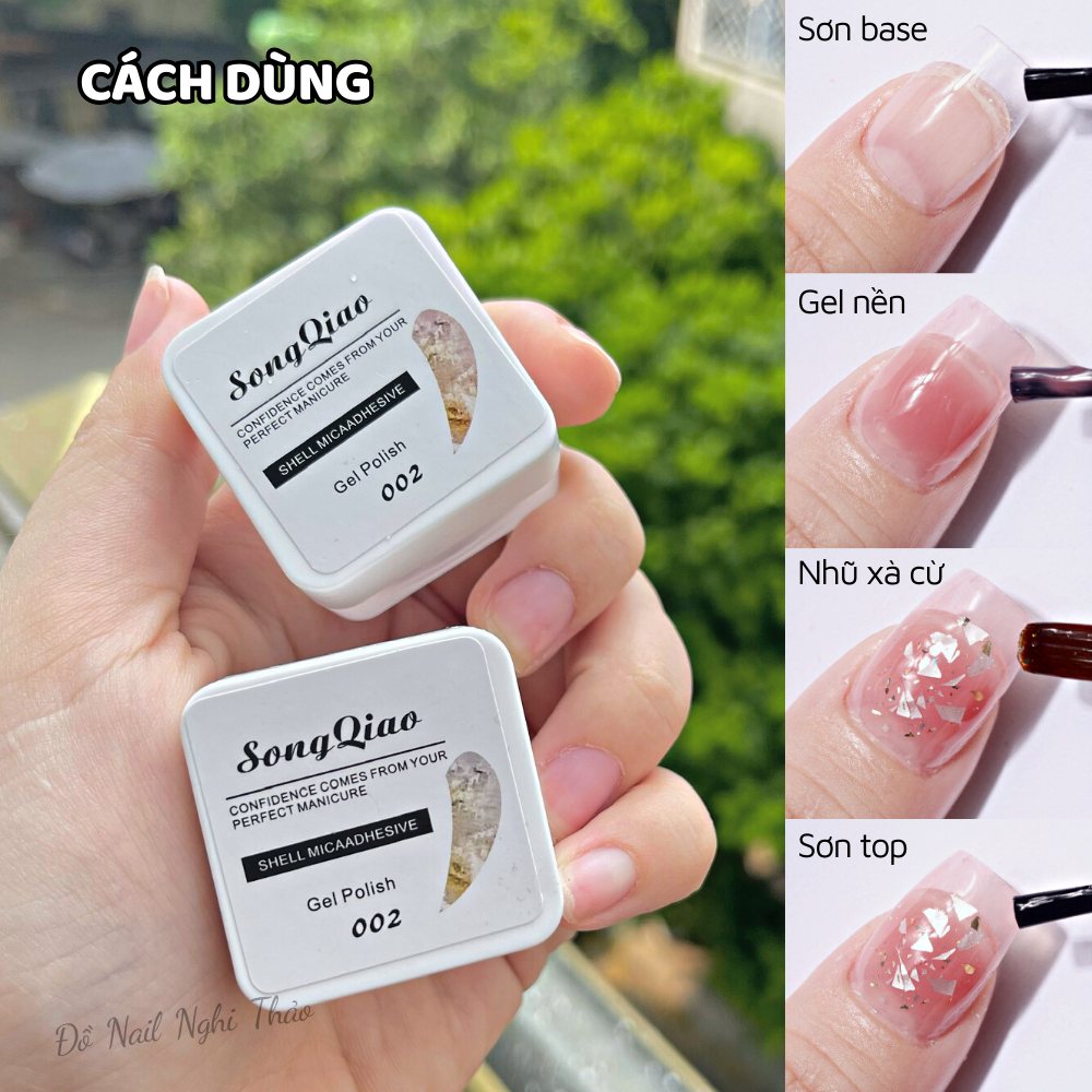 Gel nhũ ẩn xà cừ trang trí móng 8g NGHI THẢO