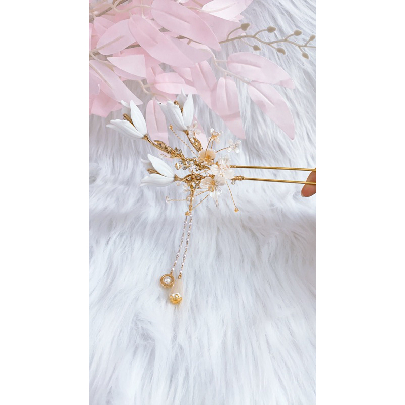 Trâm Hoa TuLip phối Pha lê mẫu mới