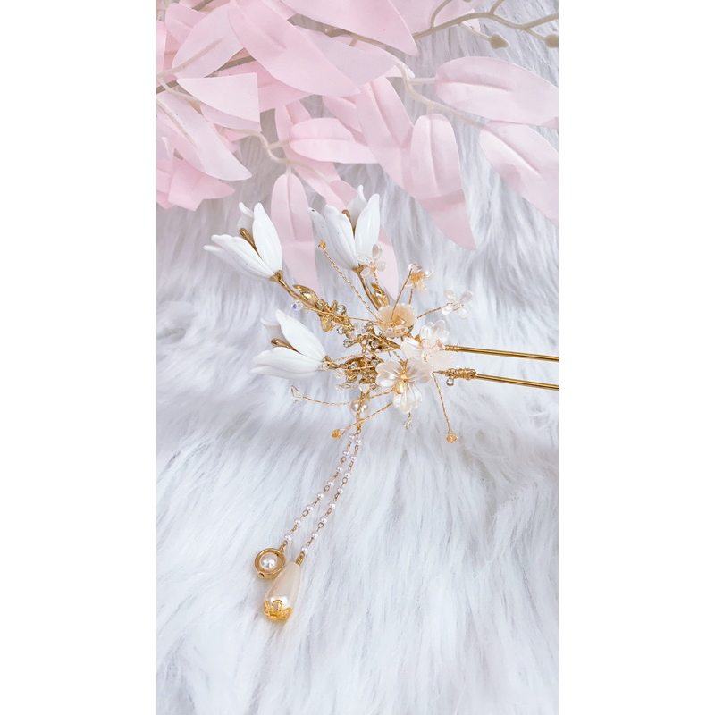 Trâm Hoa TuLip phối Pha lê mẫu mới