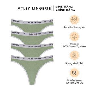 Combo 4 Quần Lót Nữ Lọt Khe Cạp Cao Sexy Melange Active Miley Lingerie FMS67 (Màu ngẫu nhiên)