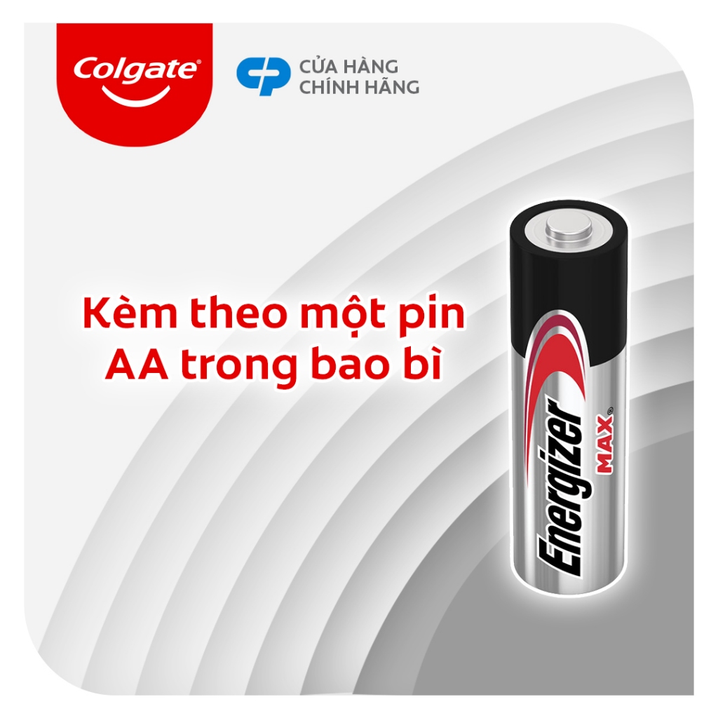 Bàn chải điện Colgate Sonic 360 Charcoal công nghệ sóng âm rung 20,000 nhịp/phút kèm 2 đầu thay