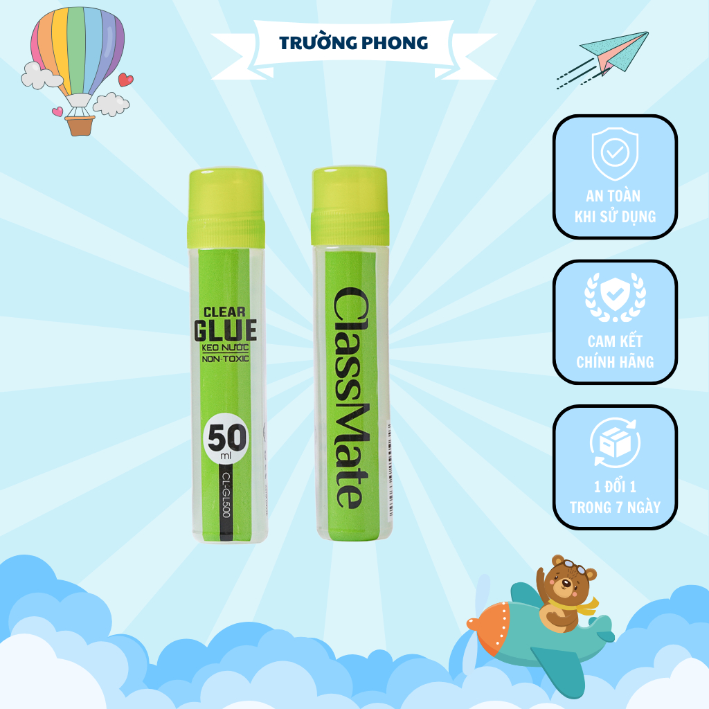 Keo Nước Dán Giấy Thủ Công CLASSMATE Dung Tích 50ml CL-GL500