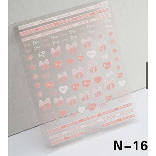 sticker thương hiệu trang trí móng mã mới