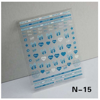 Sticker thương hiệu trang trí móng mã mới