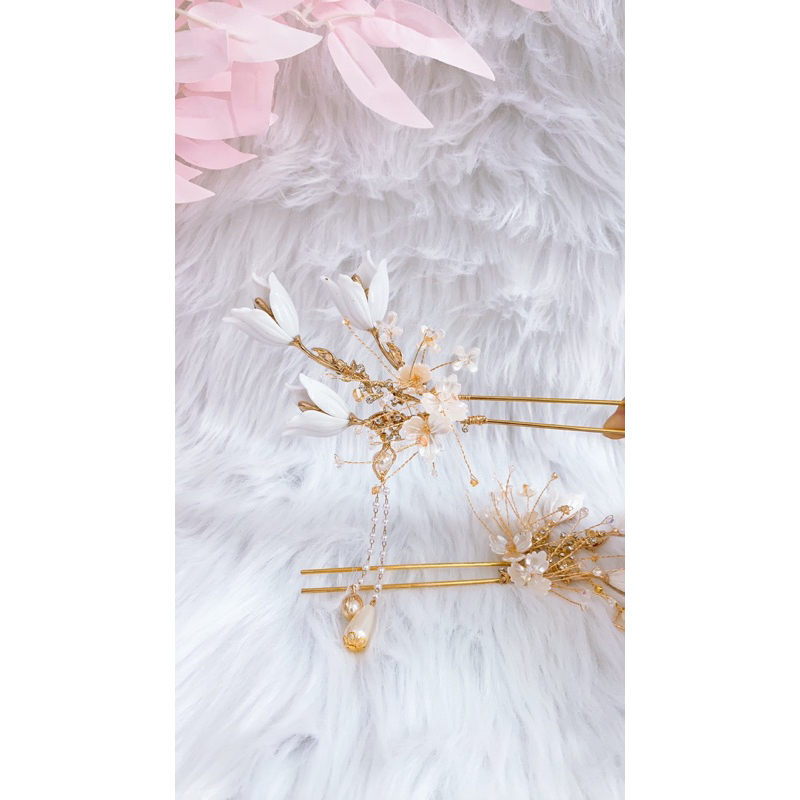 Trâm Hoa TuLip phối Pha lê mẫu mới