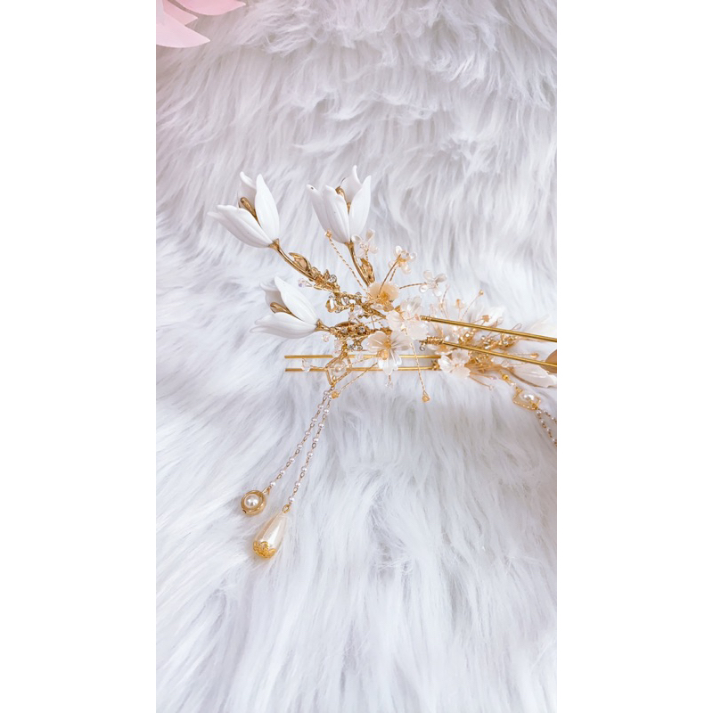 Trâm Hoa TuLip phối Pha lê mẫu mới