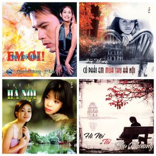 4 cd những bài hát về hà nội - cd nhạc chất lượng cao - phôi phono bìa màu 2 mặt