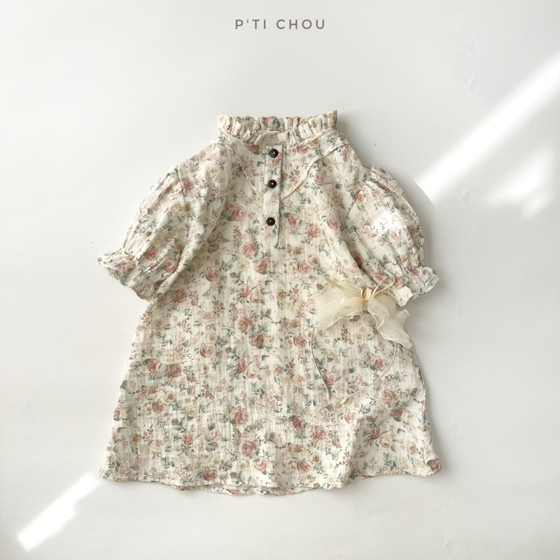 Rosie dress Váy hoa nhí Rosie thiết kế P'ti chou cho bé gái 9kg đến 22kg