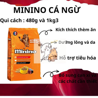 THỨC ĂN MÈO CAO CẤP MININO vị Cá Ngừ 1,3Kg