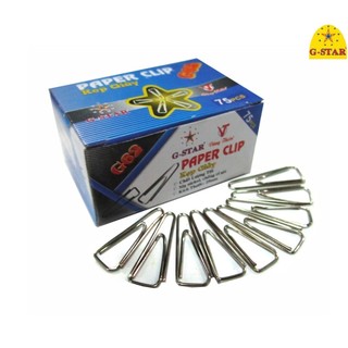 Hộp nhỏ 75 cái kẹp giấy g62 gstar, kẹp hình tam giác, chữ a