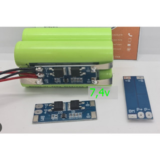 Khối pin 2s 7.4v 8000mah - 20a 7.4v cạn - 8.4v đầy đóng từ 4 cell pin lithium 18650 có mạch bảo vệ thay thế loa, s8 q8