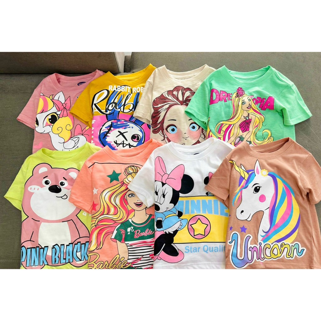 Đồ Bộ bé gái chất thun cotton mềm mịn mát in hình Hottrend siêu dễ thương, Quần áo trẻ em size đại