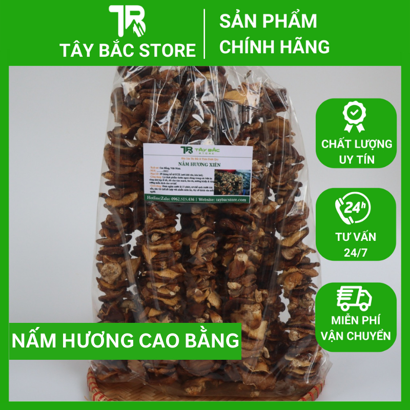 Nấm Hương Rừng Cao Bằng Túi 500G Thơm, Ngon Giàu Dinh Dưỡng, Đặc Sản Tây Bắc
