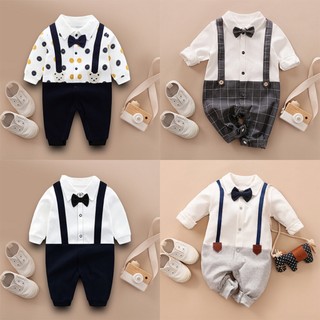 Body công tử BodySuit liền thân cho bé trai Áo liền quần cho bé mặc thôi nôi, đầy tháng SLT61