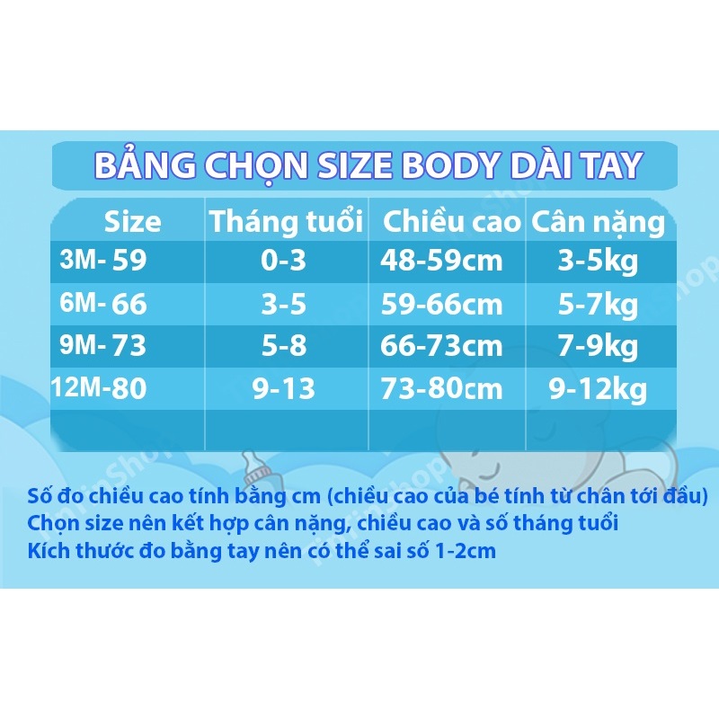 Bodysuit liền bao tay bao chân Body bông 3 lớp dày ấm ủ ấm cho bé mặc mùa đông Hàng cao cấp xuất Nhật SLD16