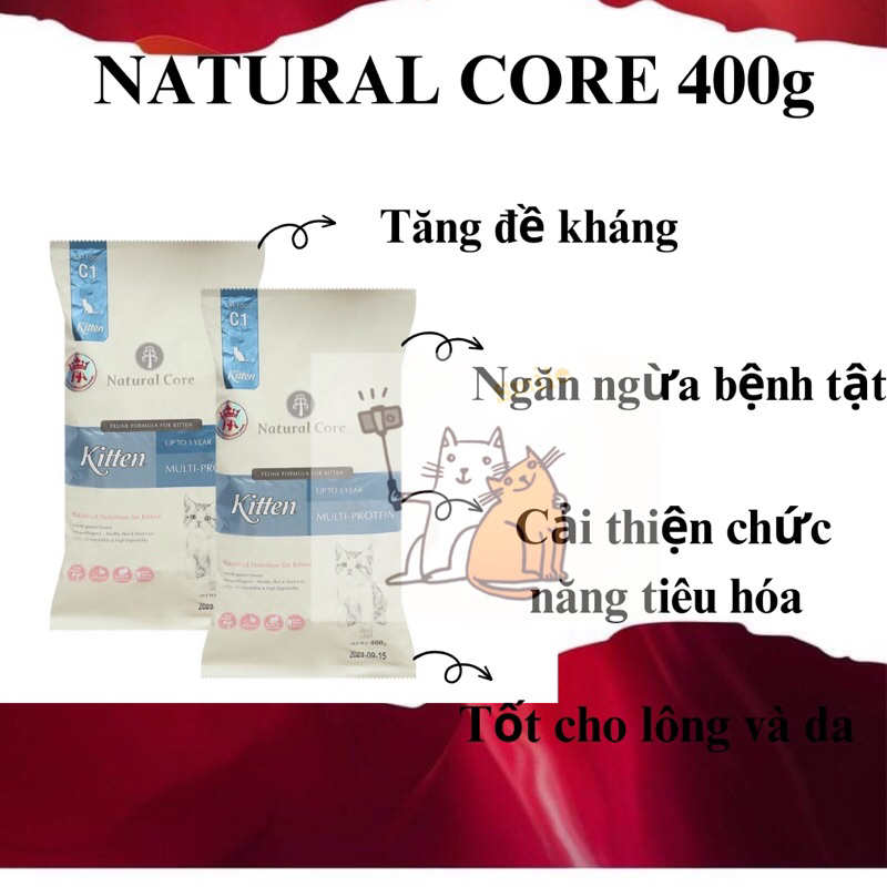 Thức ăn cho mèo con Natural Core Kitten 400g