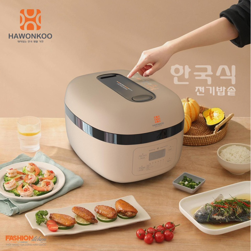 Nồi cơm điện tử cao tần Hawonkoo RCH-152 1300W 1.5L Hàng chính hãng - Bảo hành 12 tháng