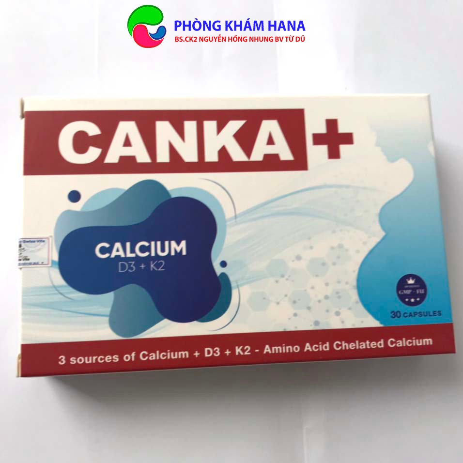 CANKA + 30 VIÊN, VIÊN UỐNG BỔ SUNG CANXI VÀ VITAMIN CHO BÀ BẦU CỦA CHÂU ÂU